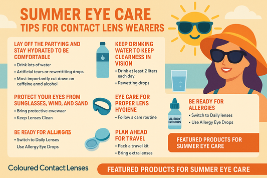 Summer is in full swing! Eyes and Coloured contact lenses care for the sunny days