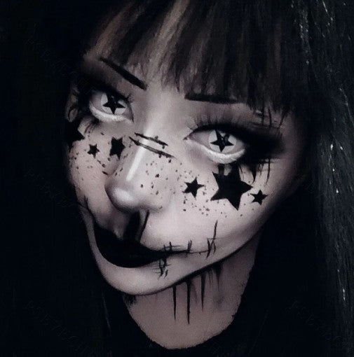 White Pentagram Contacts