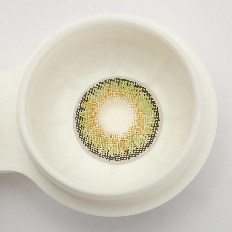 3 Tone Green coloured Contacts