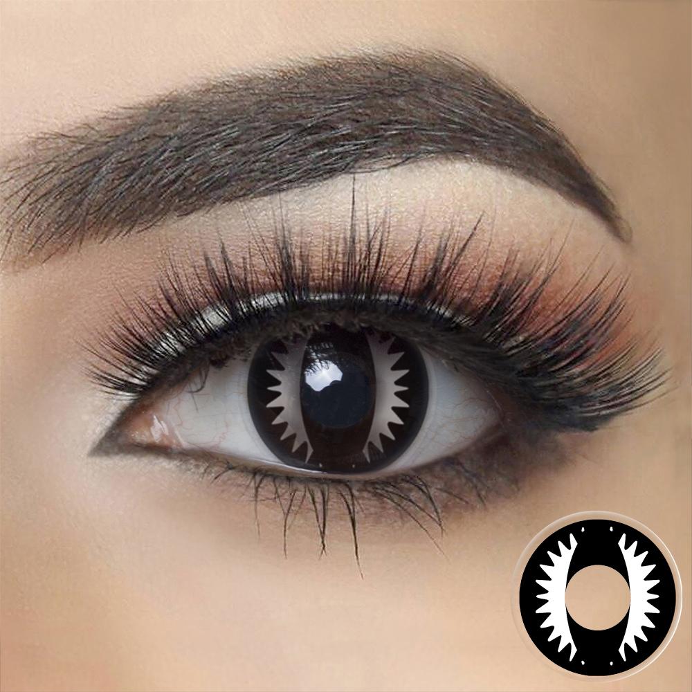 Black Dragon Eye Halloween Contacts