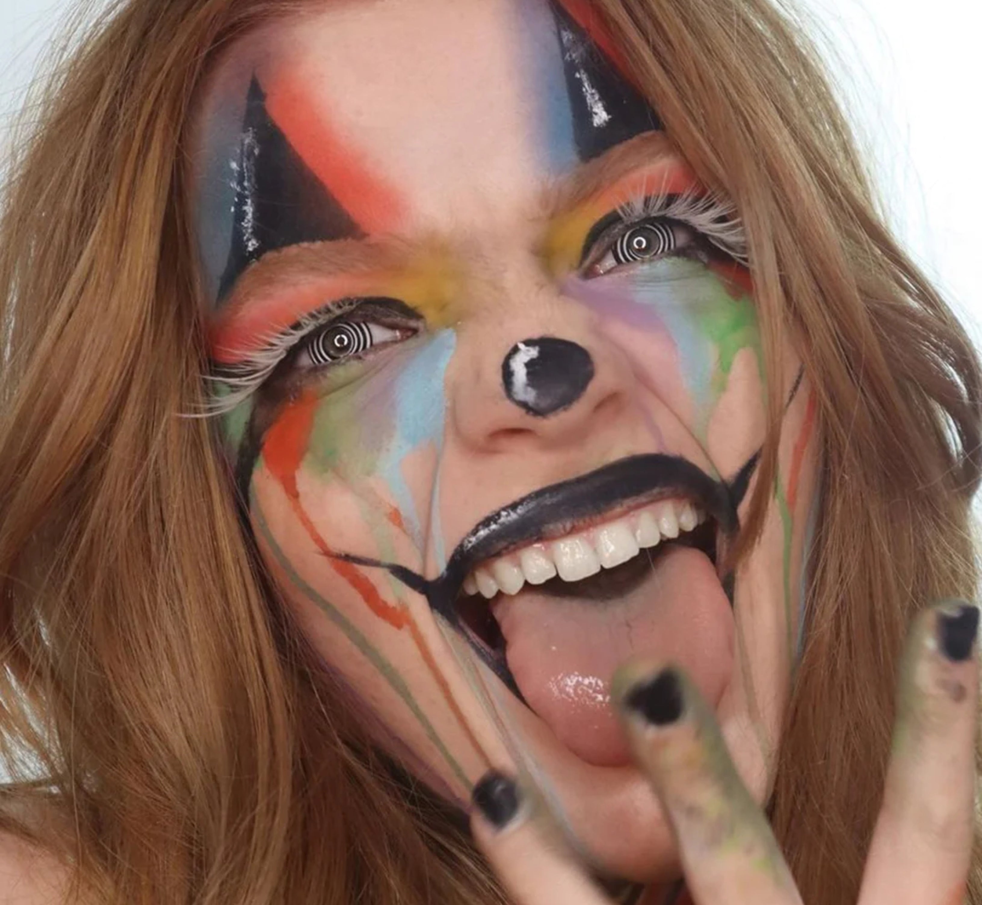 Black Spiral Halloween Contacts