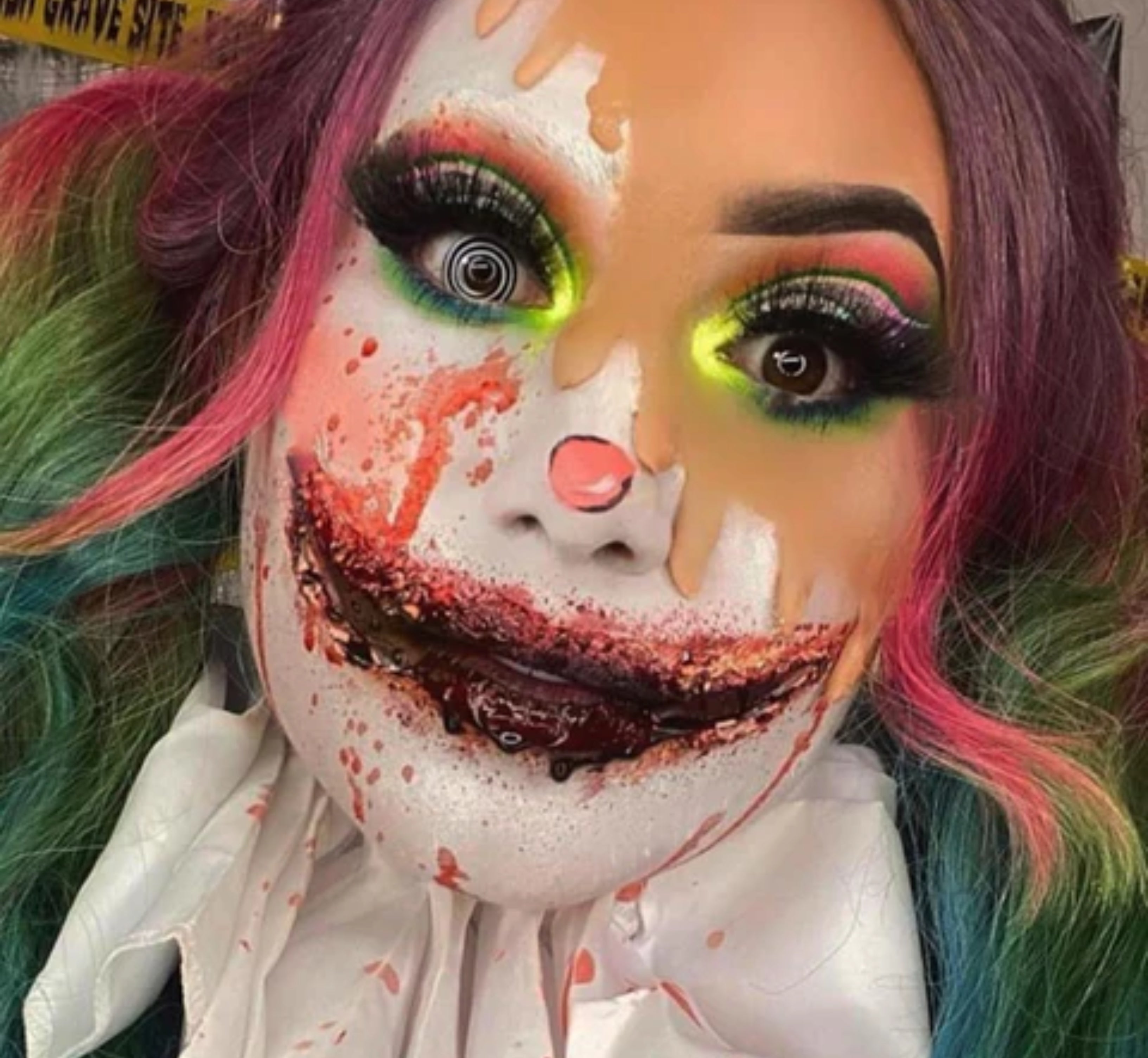 Black Spiral Halloween Contacts