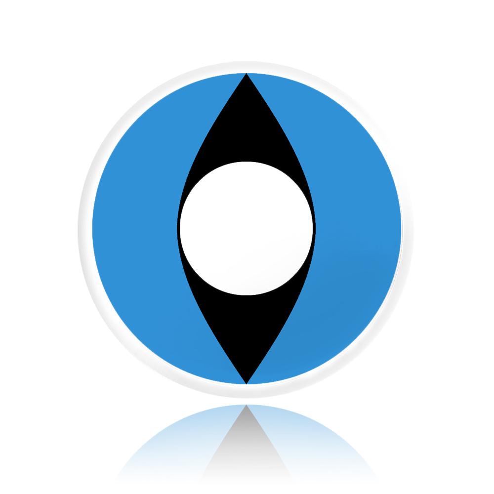 Blue Cat Eye Halloween Contacts