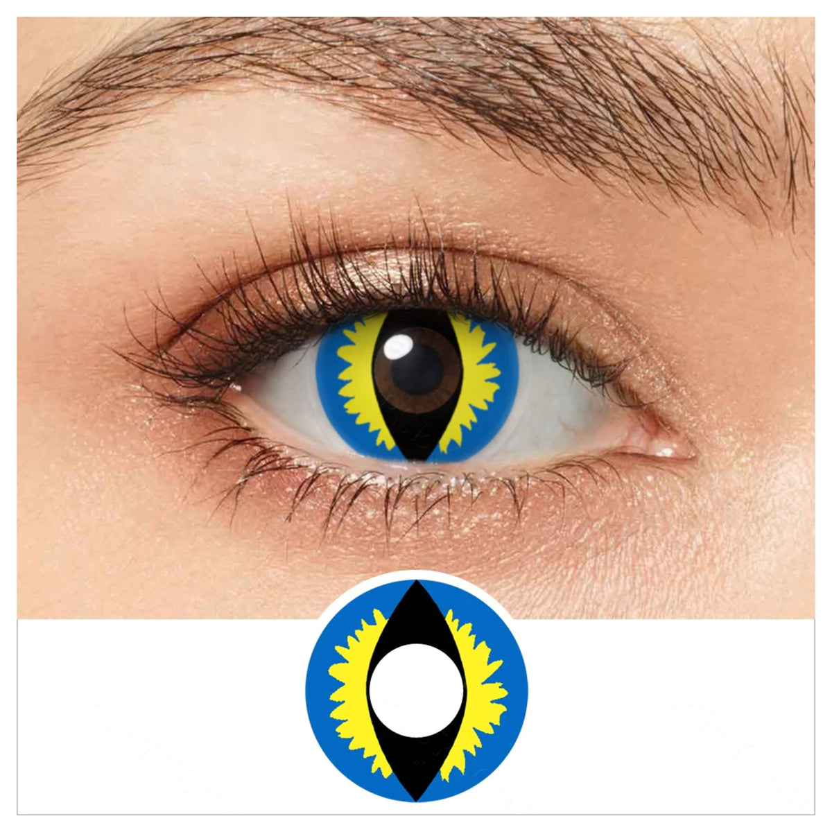 Blue Dragon Eye Halloween Contacts