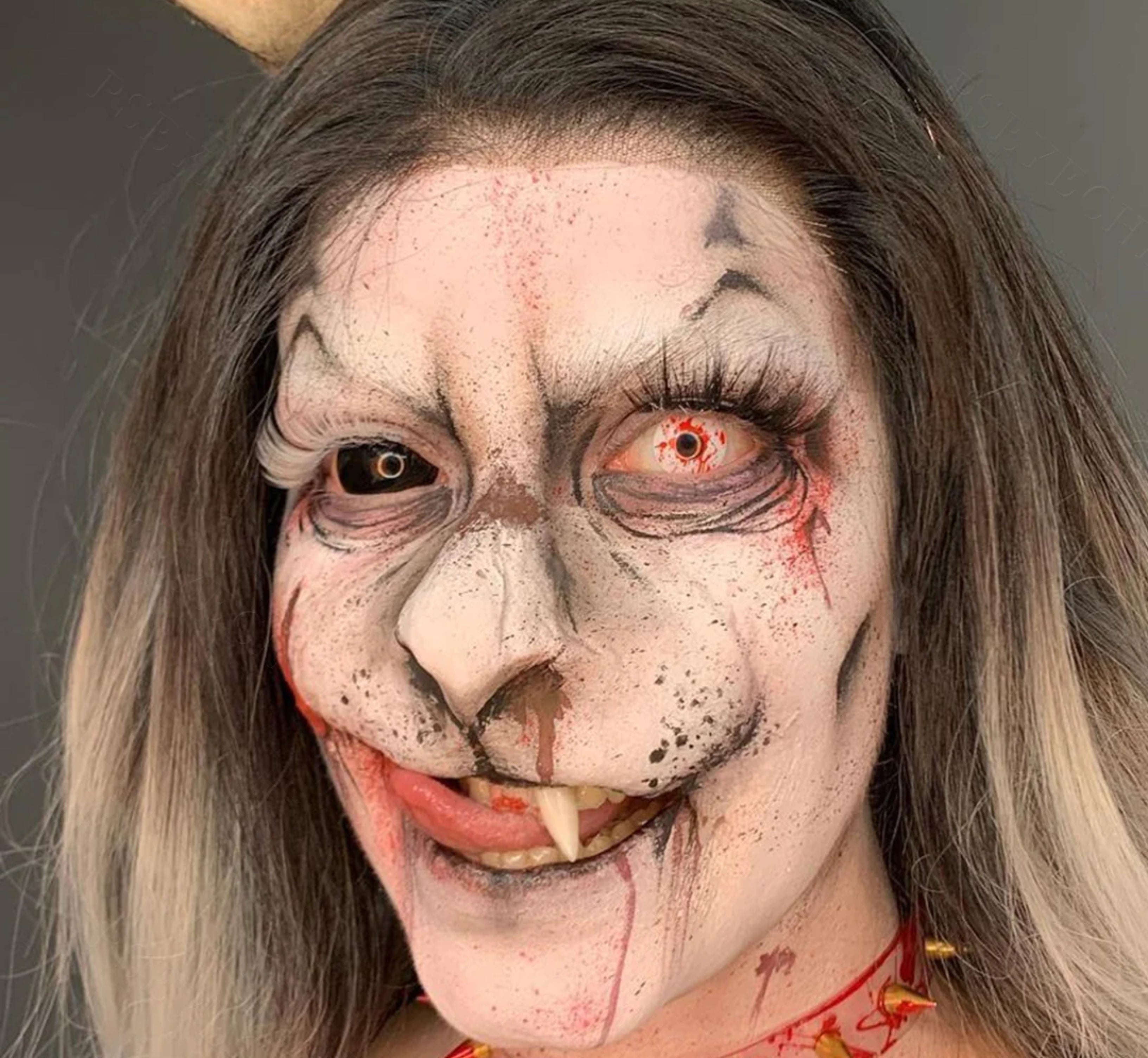 Crazy Blood Splat Halloween Contacts