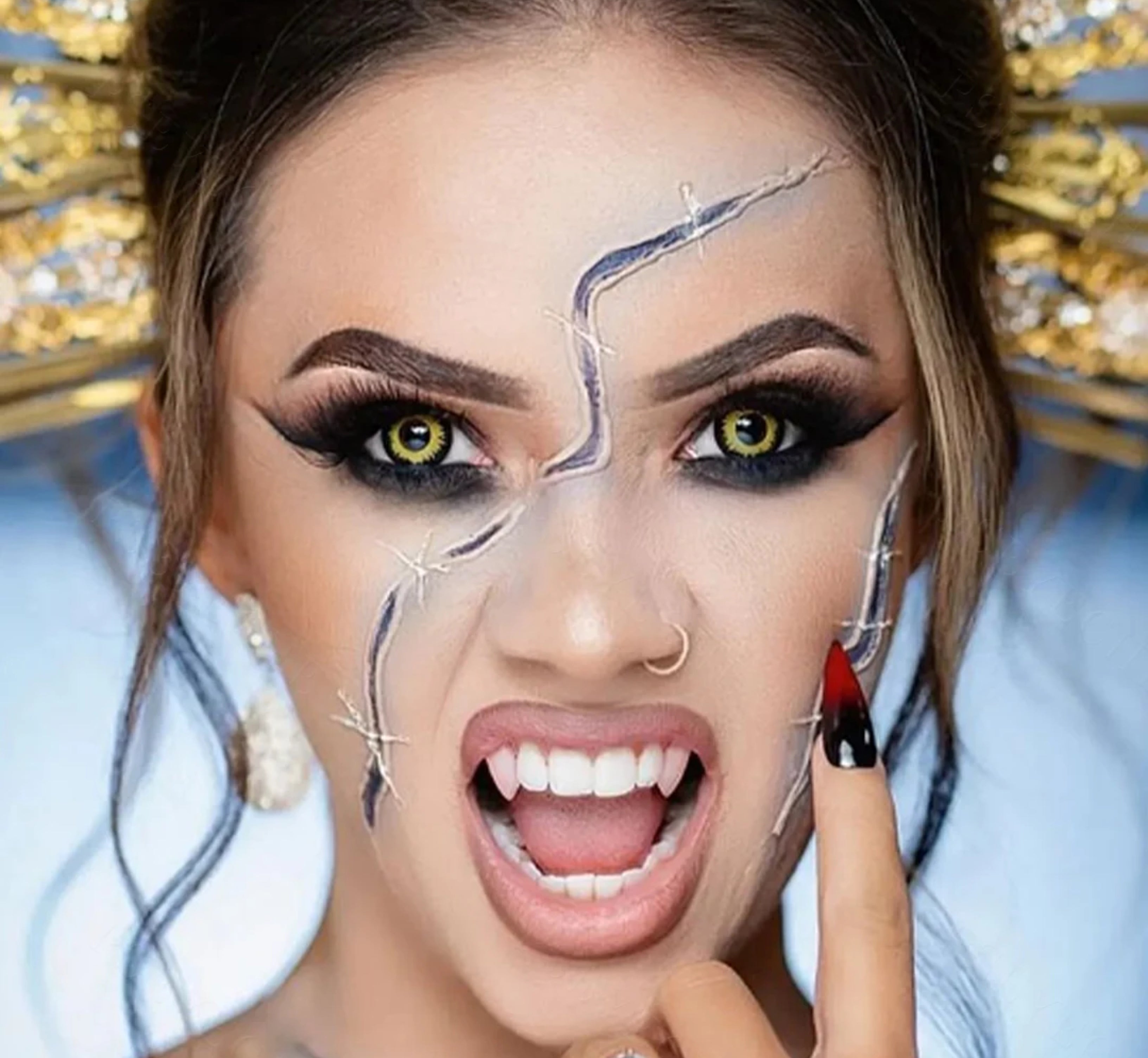 Glamor Yellow Halloween Contacts