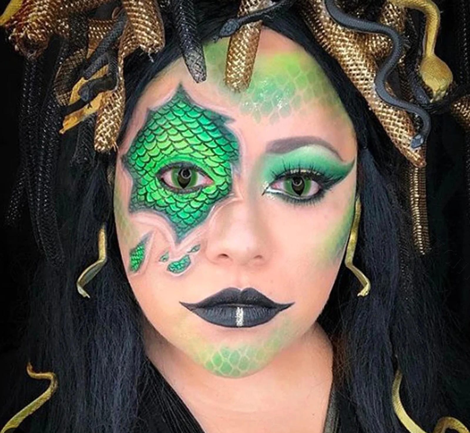 Green Cat Halloween Contacts