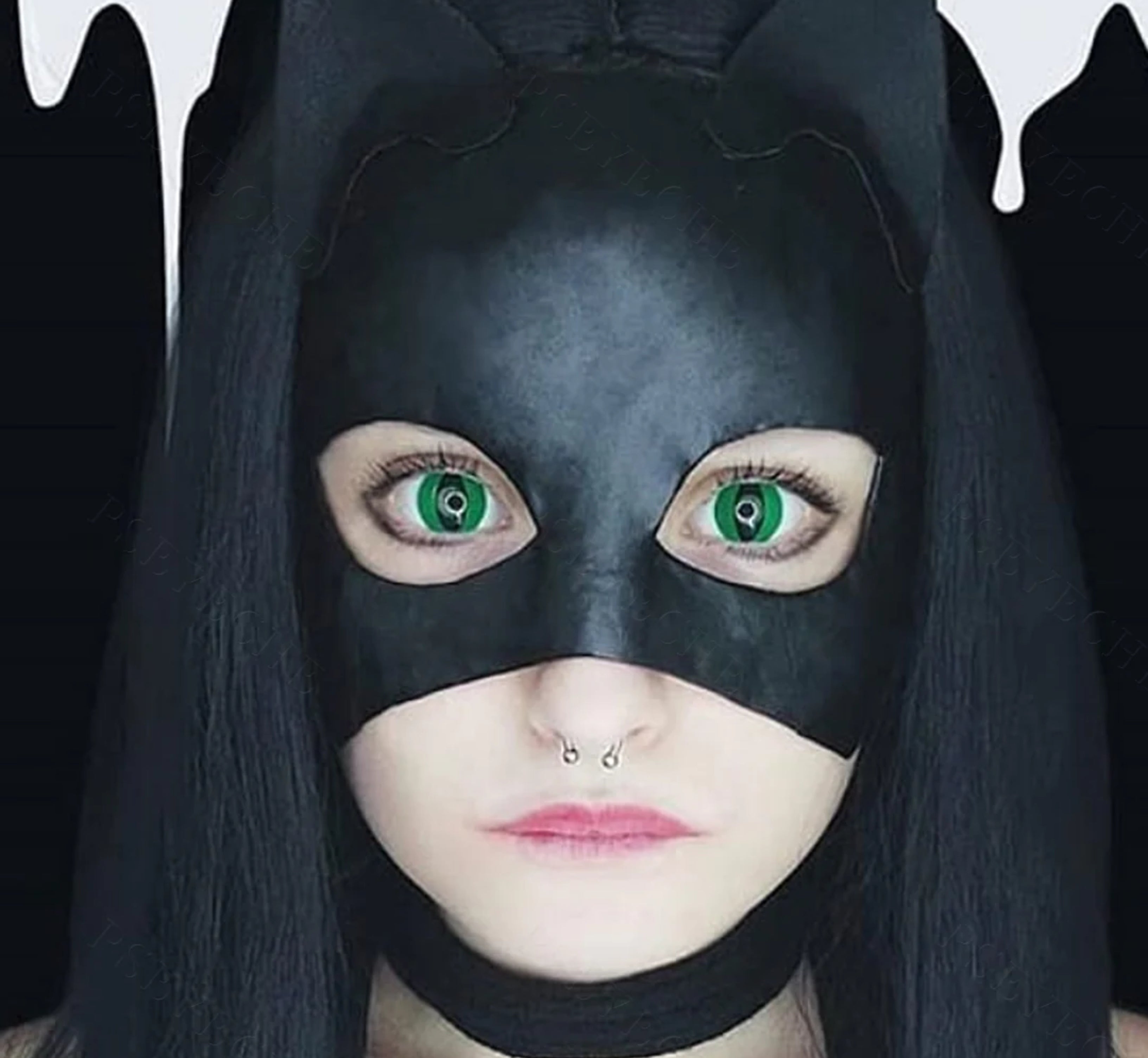 Green Cat Halloween Contacts