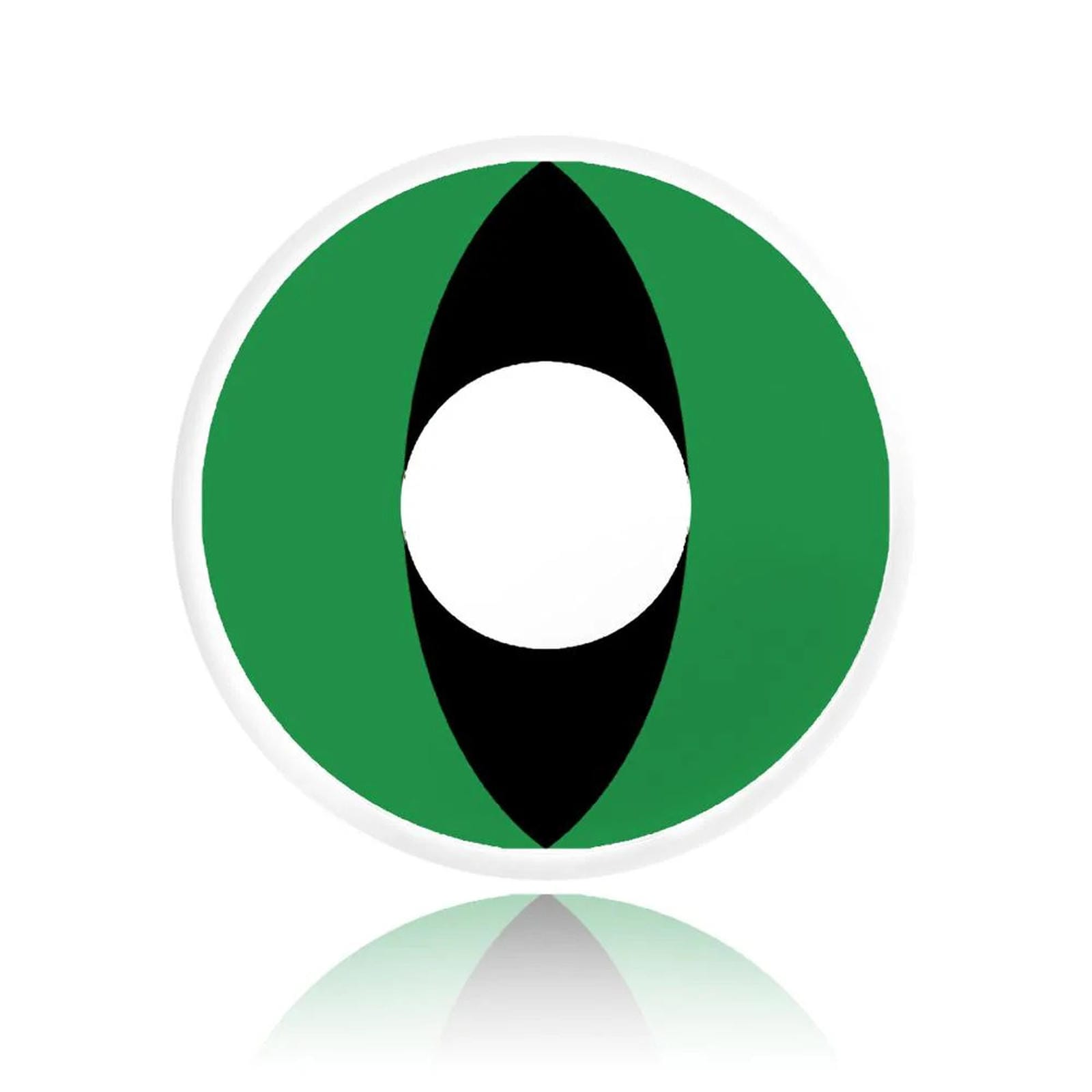 Green Cat Halloween Contacts