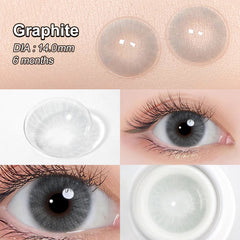 Hidrocor Graphite Colored Contacts
