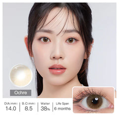 Hidrocor Ochre Brown Colored Contacts