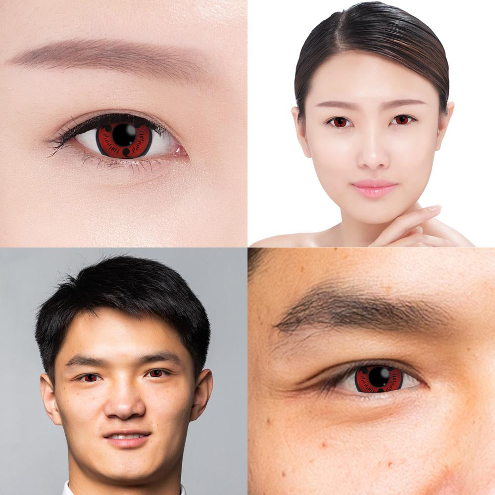 Naruto Sasuke Red Sharingan Cosplay Contacts