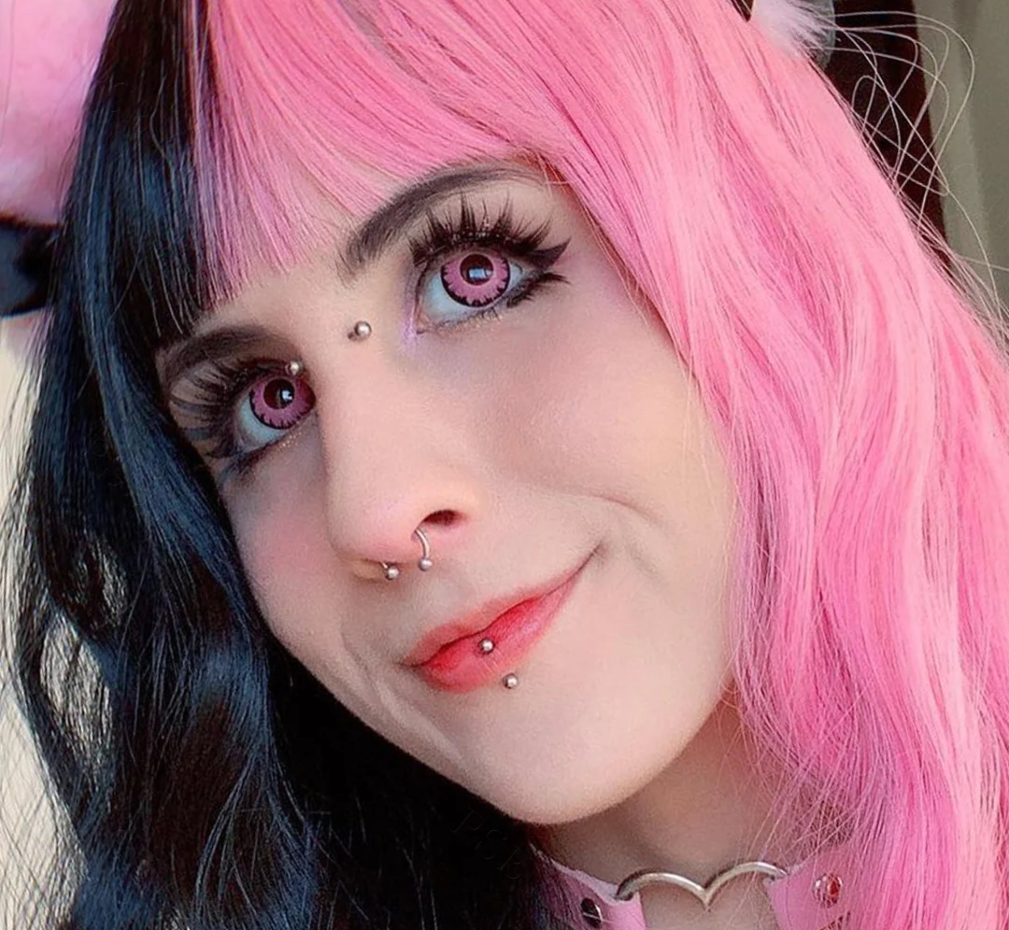 Pink Vampire Halloween Contacts