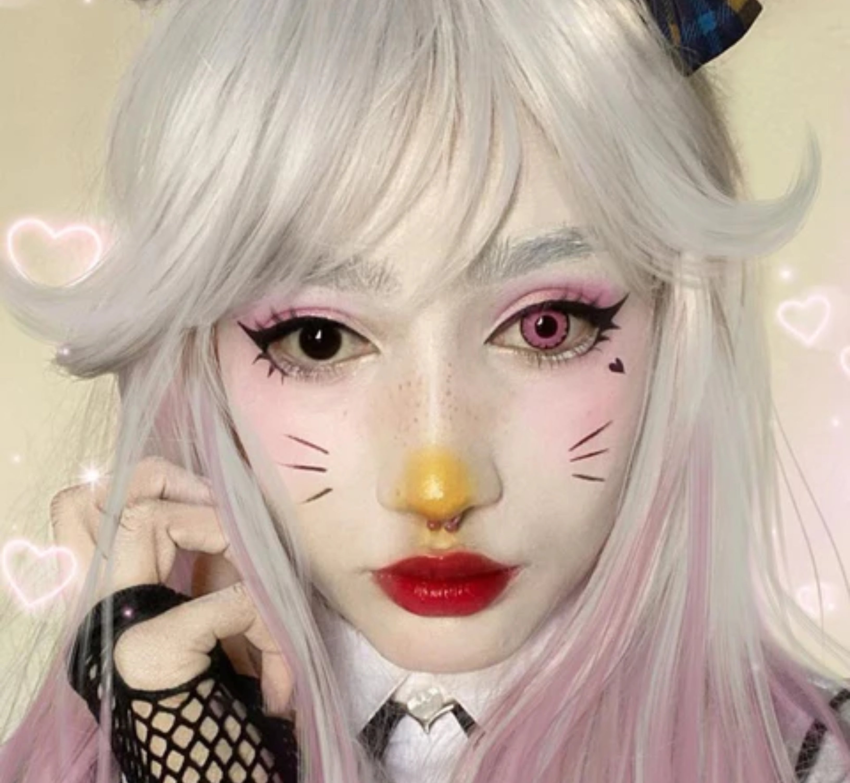 Pink Vampire Halloween Contacts