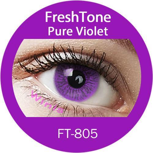 Vilot Contacts Pure Violet Coloured Contact Lenses | Pure Violent Contacts