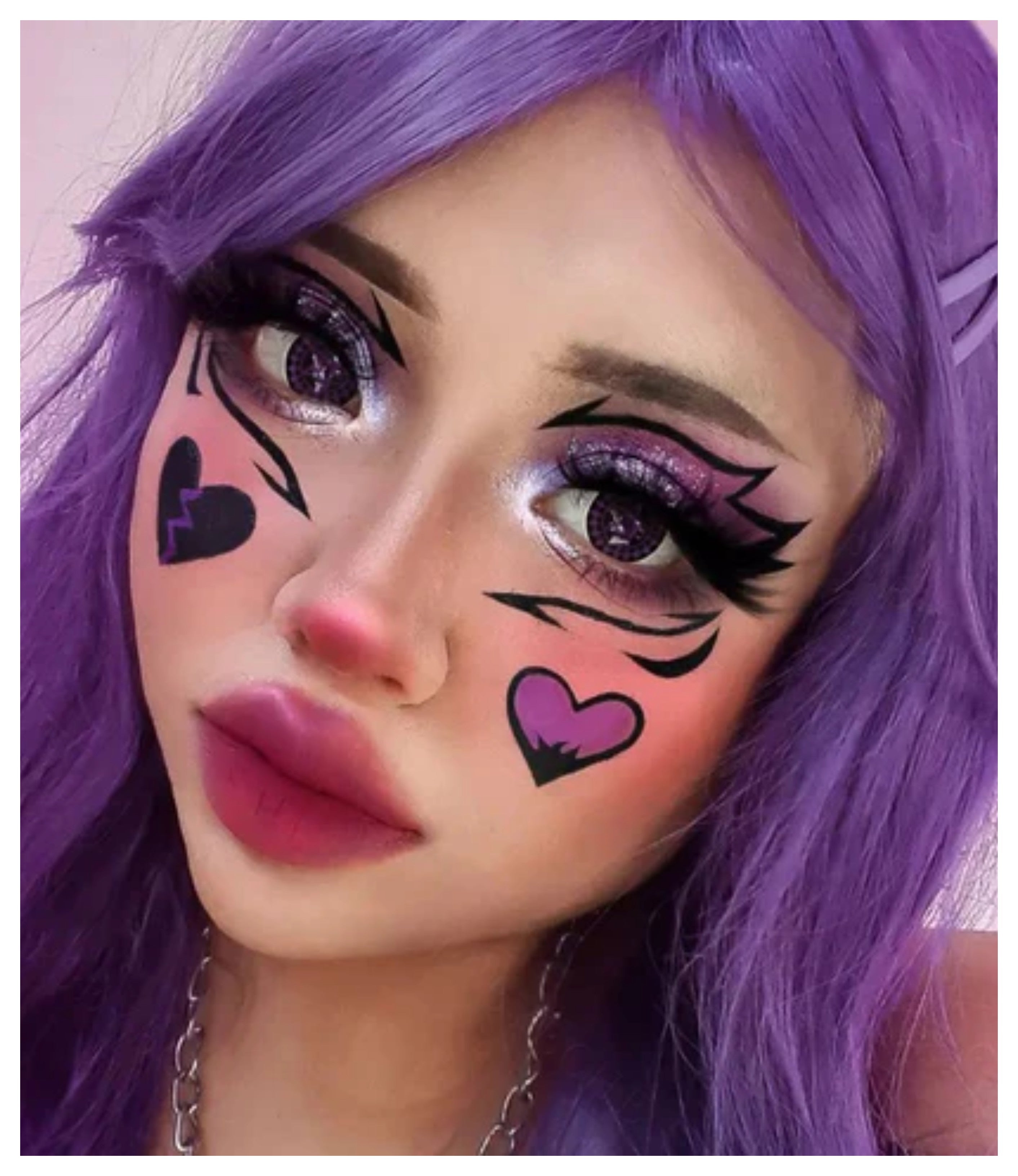 Purple Contract Halloween Cosplay Contacts