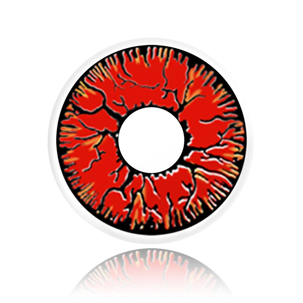 Red Crack Halloween Contacts