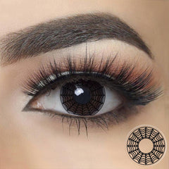 Black Web Halloween Contacts