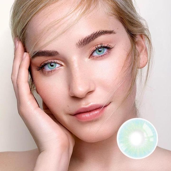 Hidrocor Topaz Blue Coloured Contacts