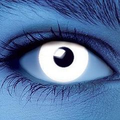 White UV I-Glow Halloween Coloured Contact Lenses (Neon)