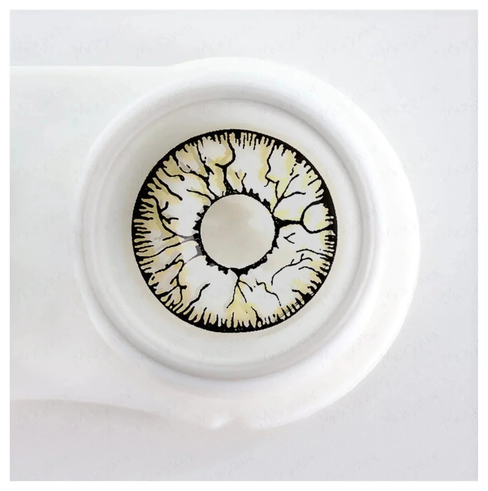 White Crack Halloween Cosplay Contacts