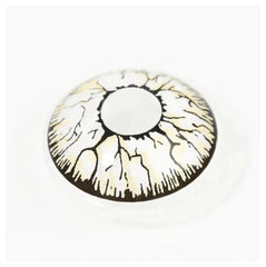 White Crack Halloween Cosplay Contacts