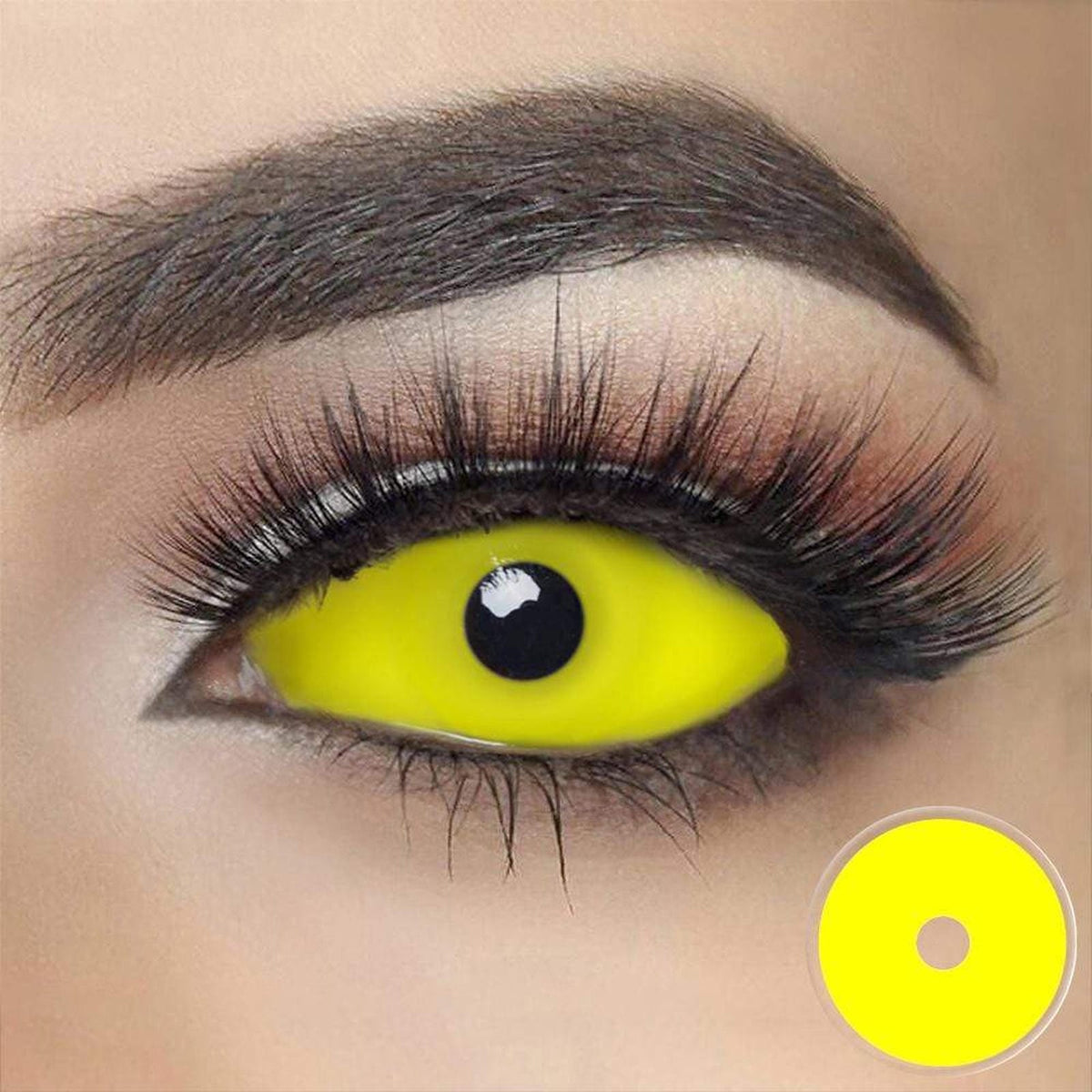Yellow Full Eye 22mm Sclera - The NUN