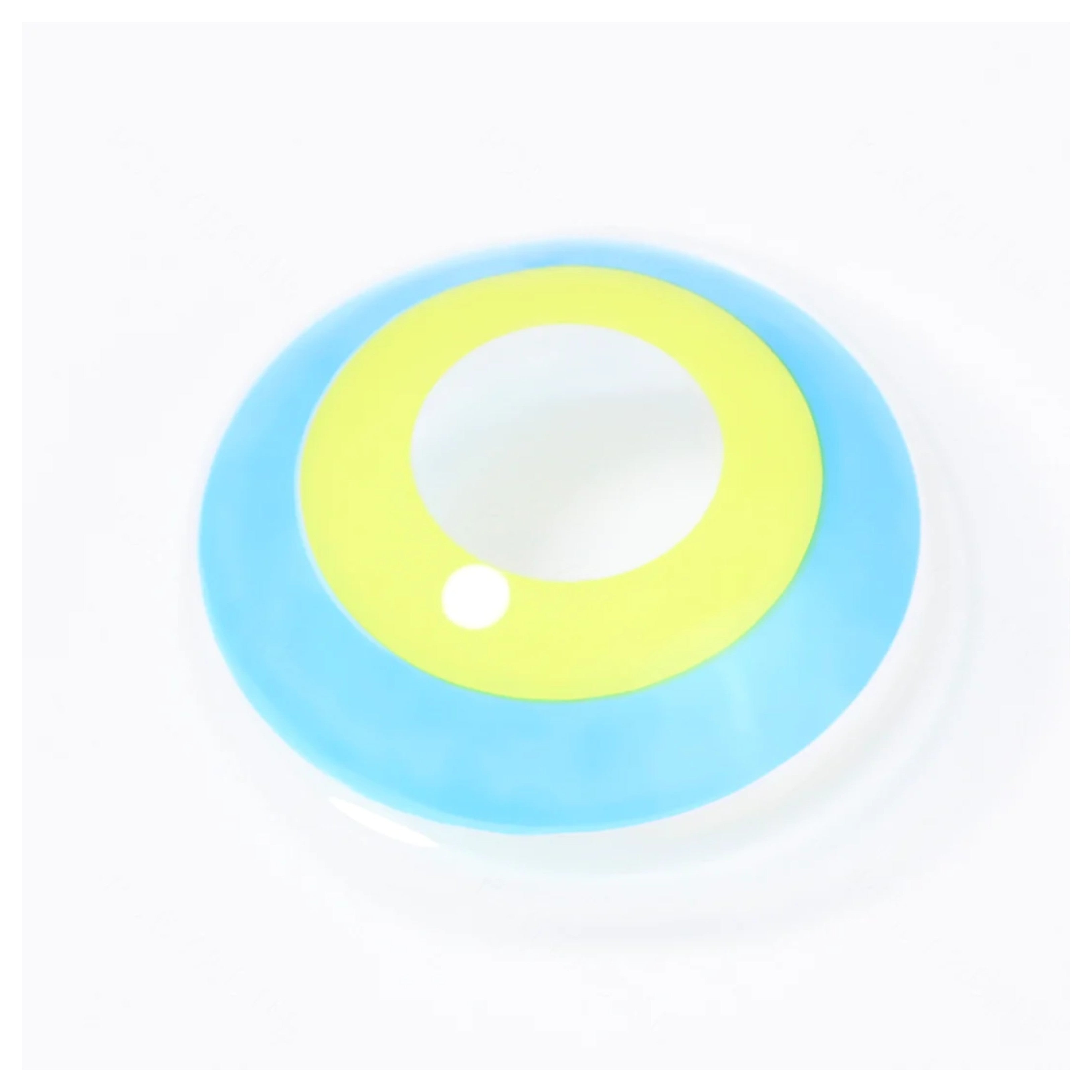 Blue Yellow Circle Halloween Cosplay Contacts