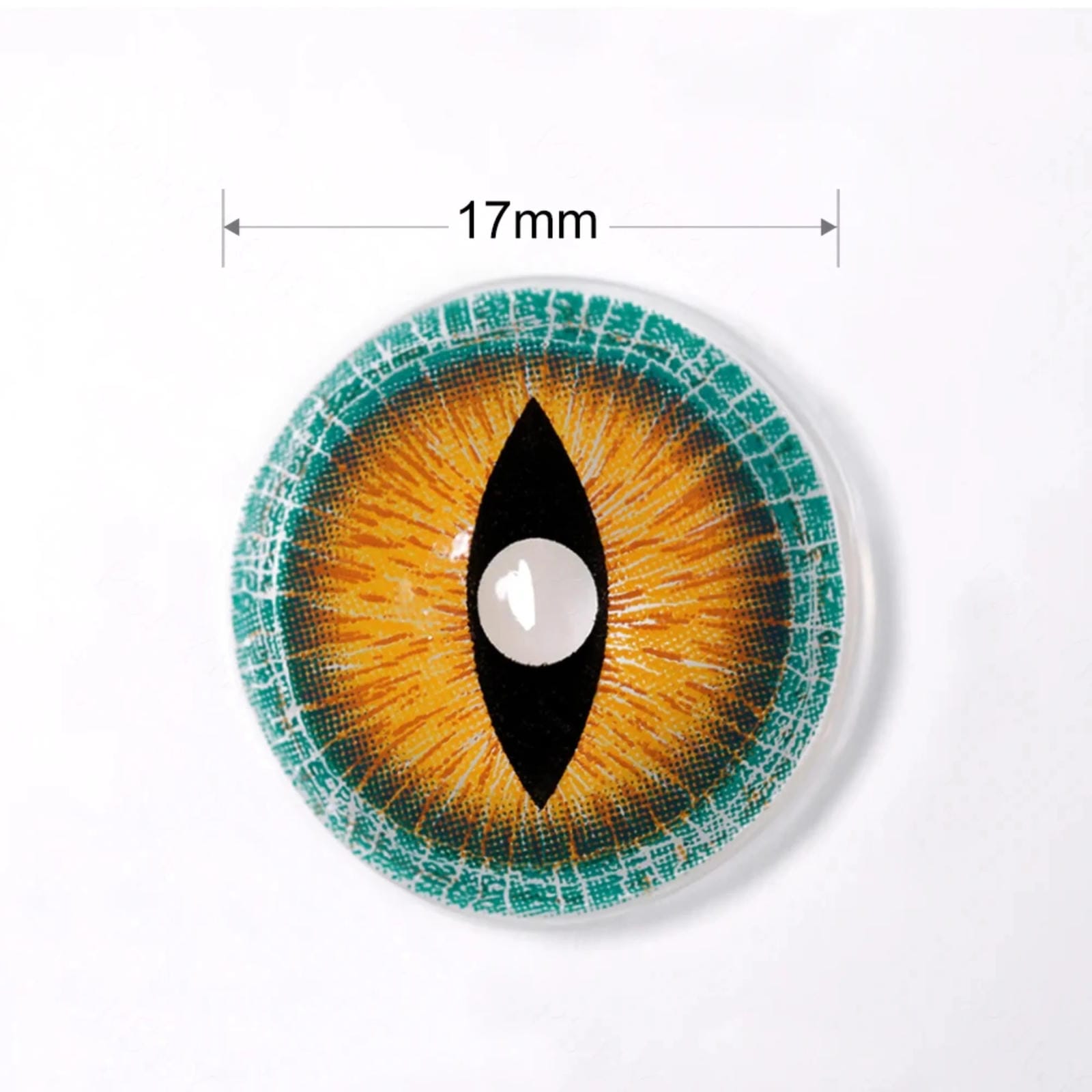 17mm Brown Lizard Mini Sclera Contacts