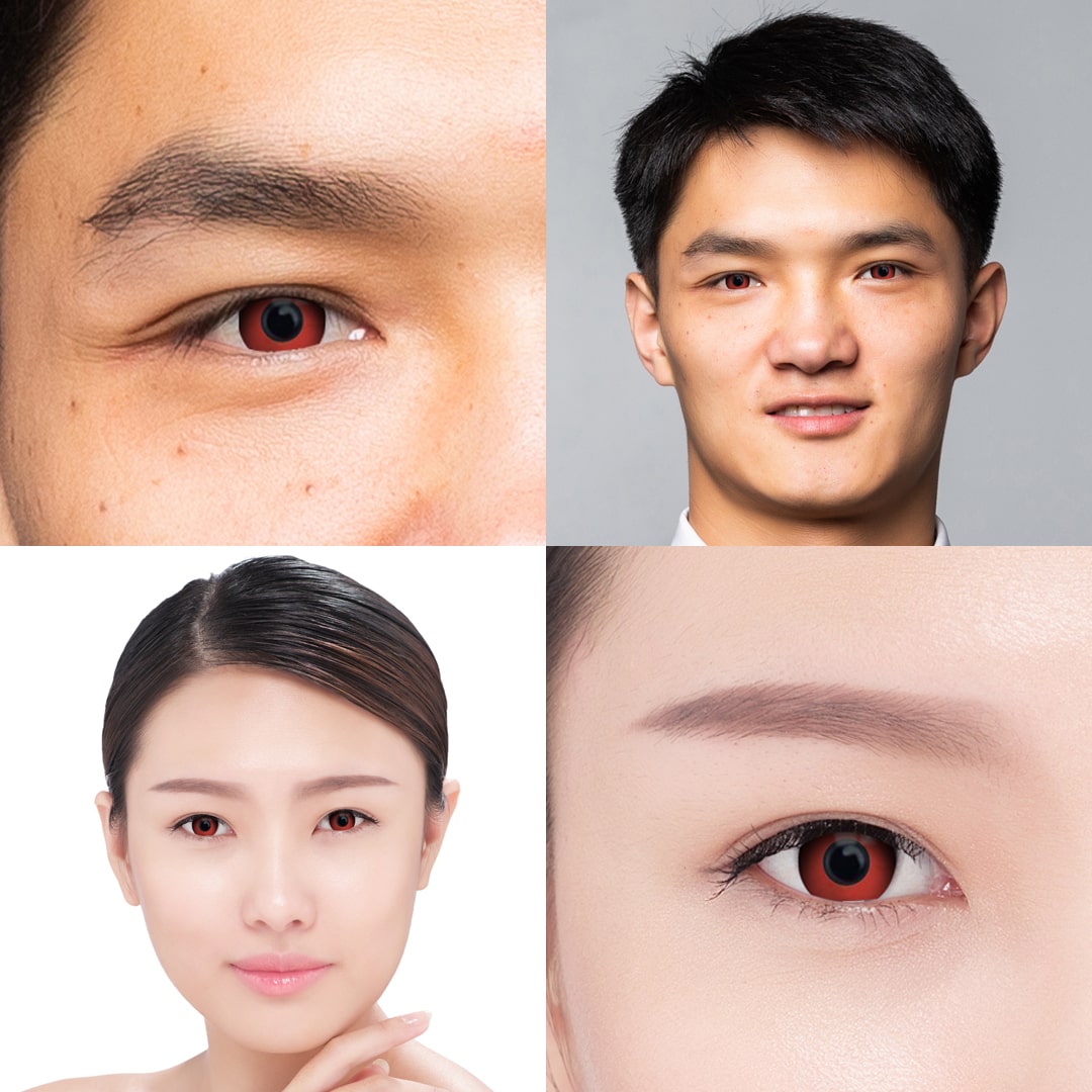 Bloody Red Contact Lenses