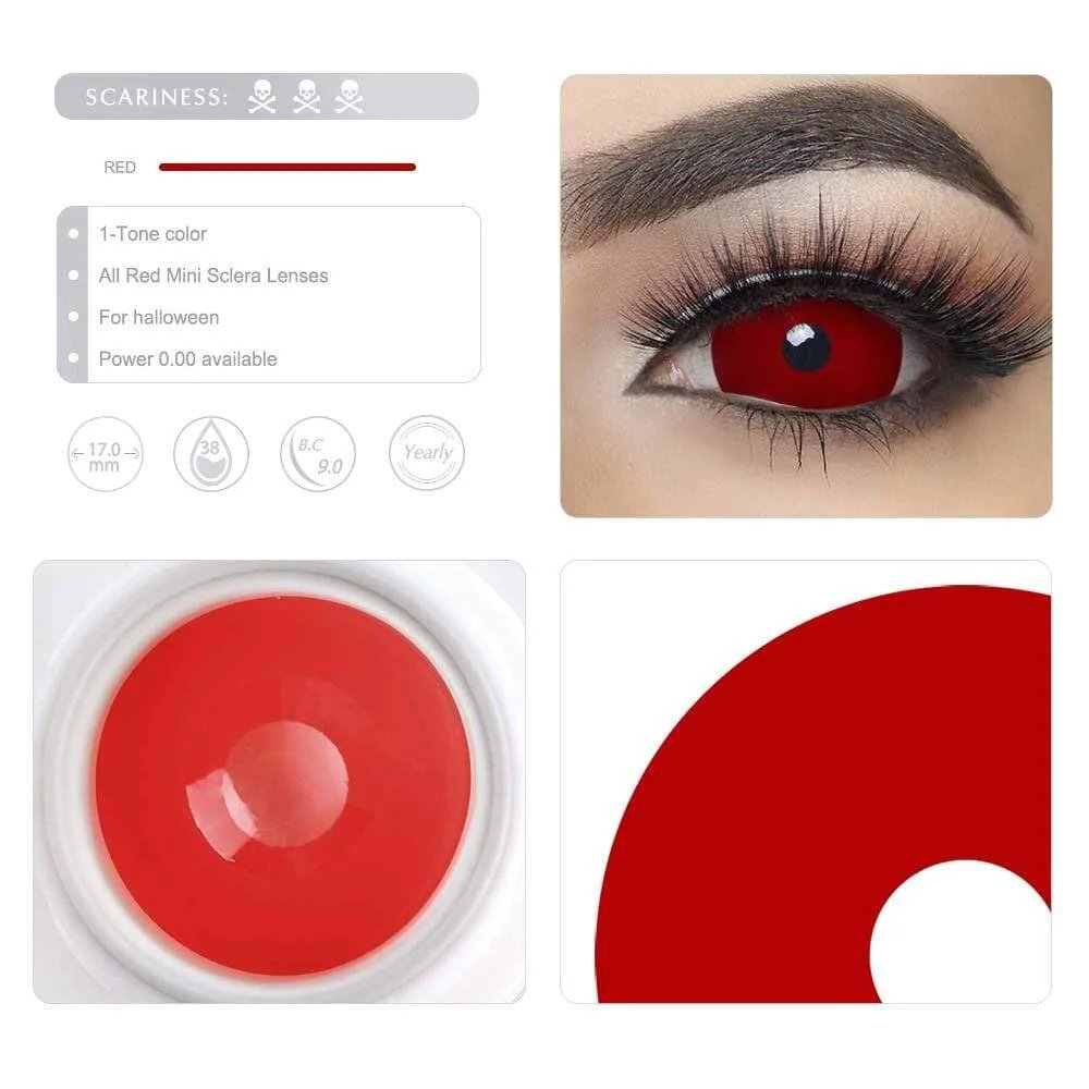 17MM Mini Sclera Red