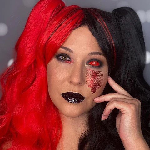 22MM Full Eye Red Sclera