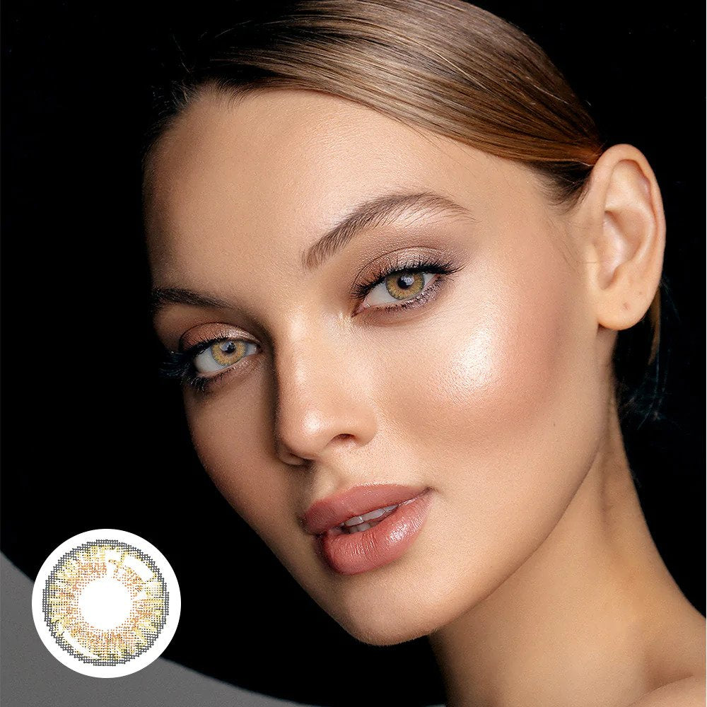 3 Tone Pure Hazel Colored Contacts