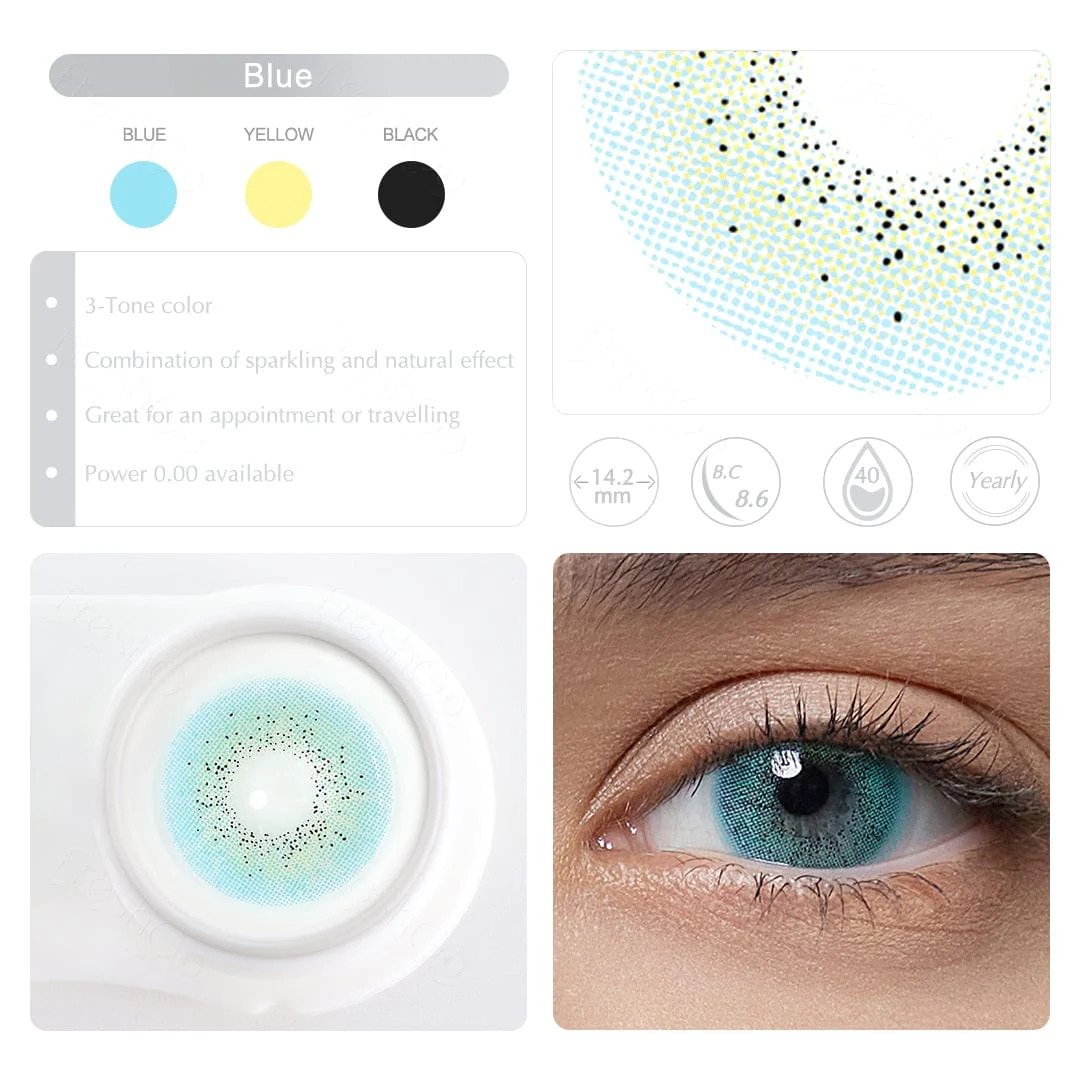 Fresh Go - Ocean Blue Coloured Contacts