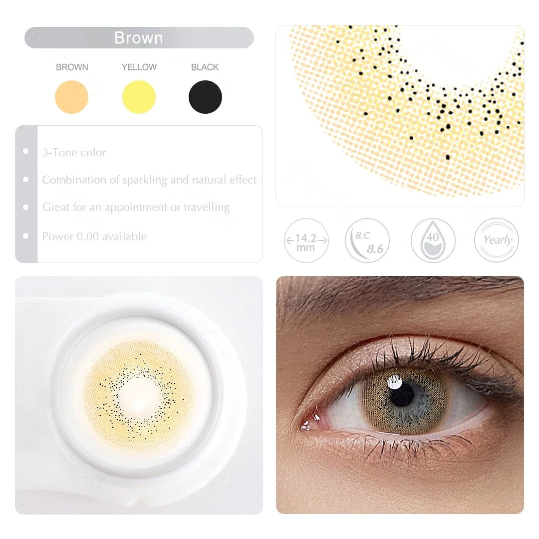 FreshGo - Ocean Brown Contact Lenses