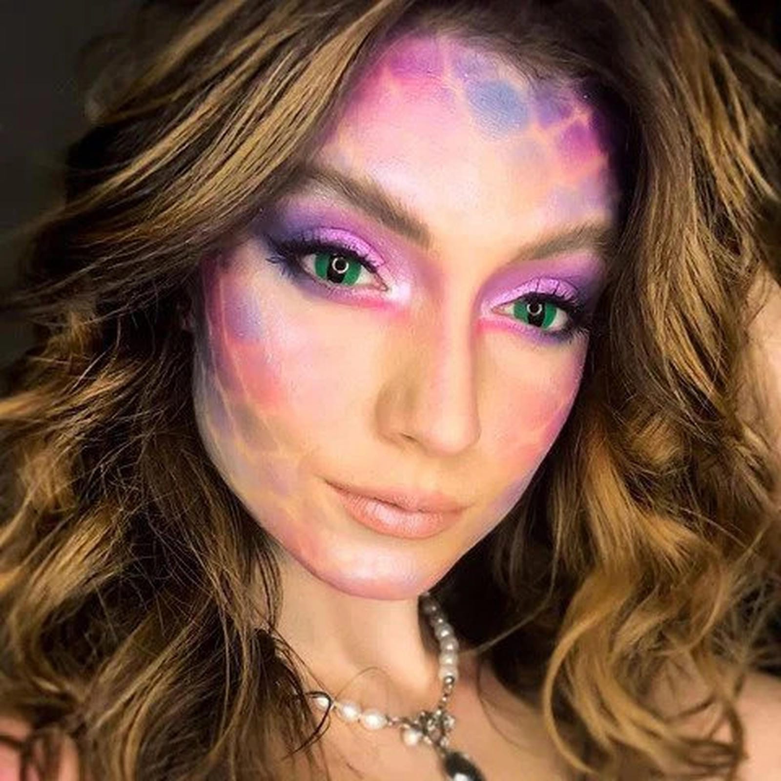 Green Cat Halloween Contacts