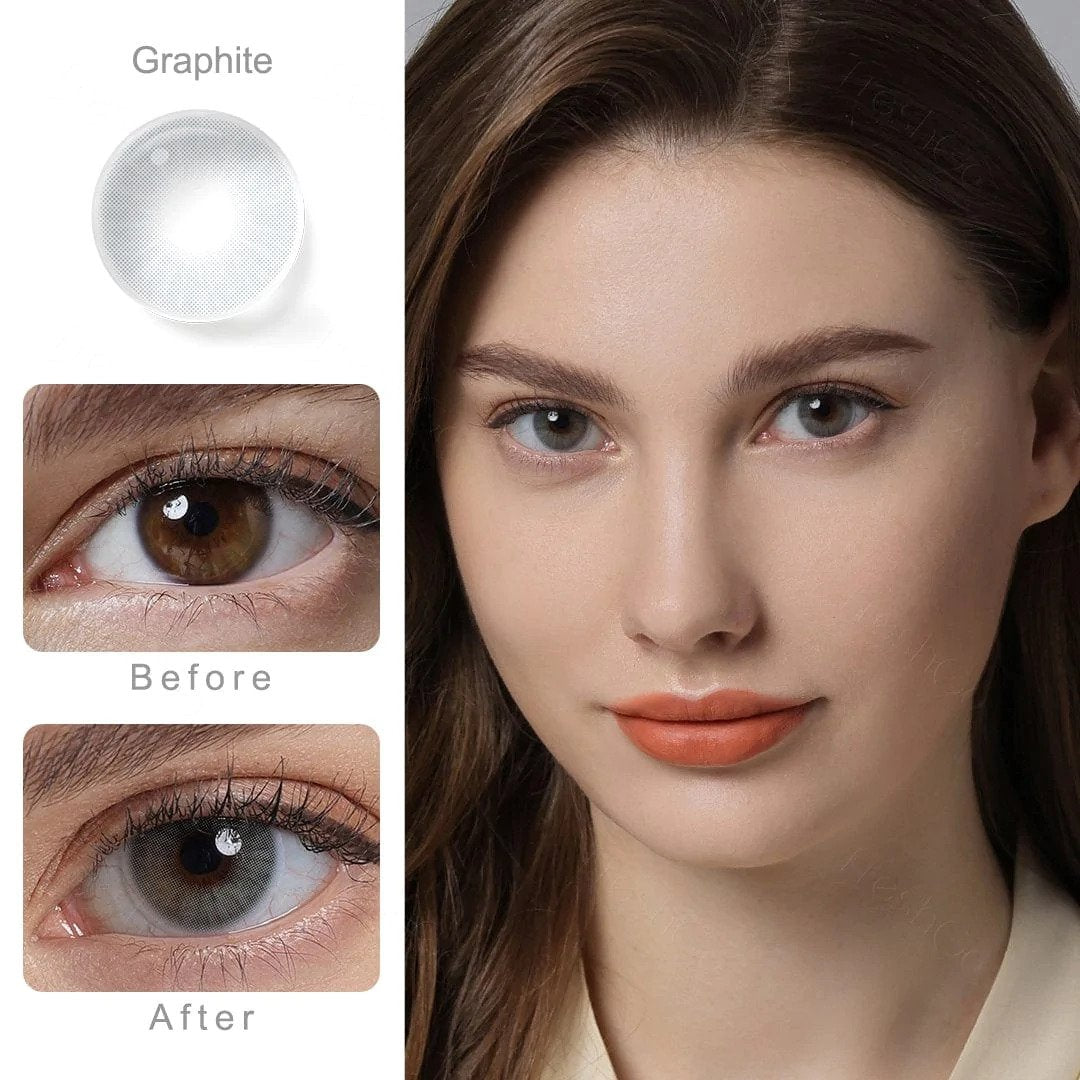 Hidrocor Graphite Colored Contacts
