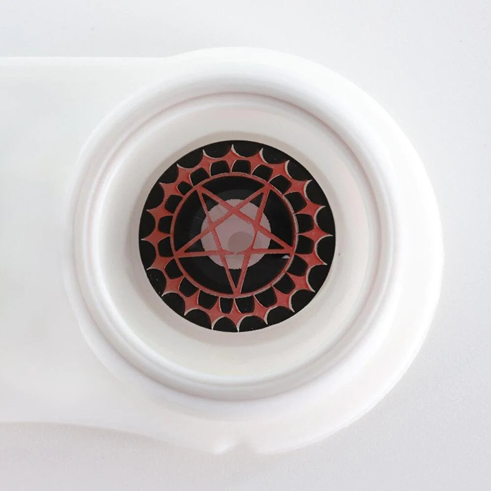 Black Contract Halloween contact lenses