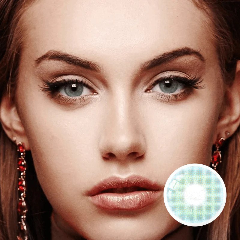 Hidrocor Topaz Blue Coloured Contacts