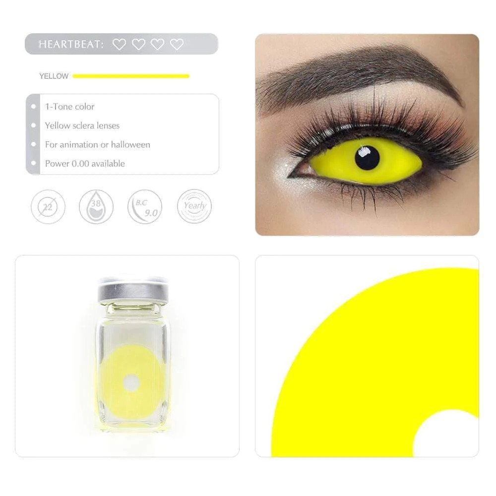 Yellow Full Eye 22mm Sclera - The NUN