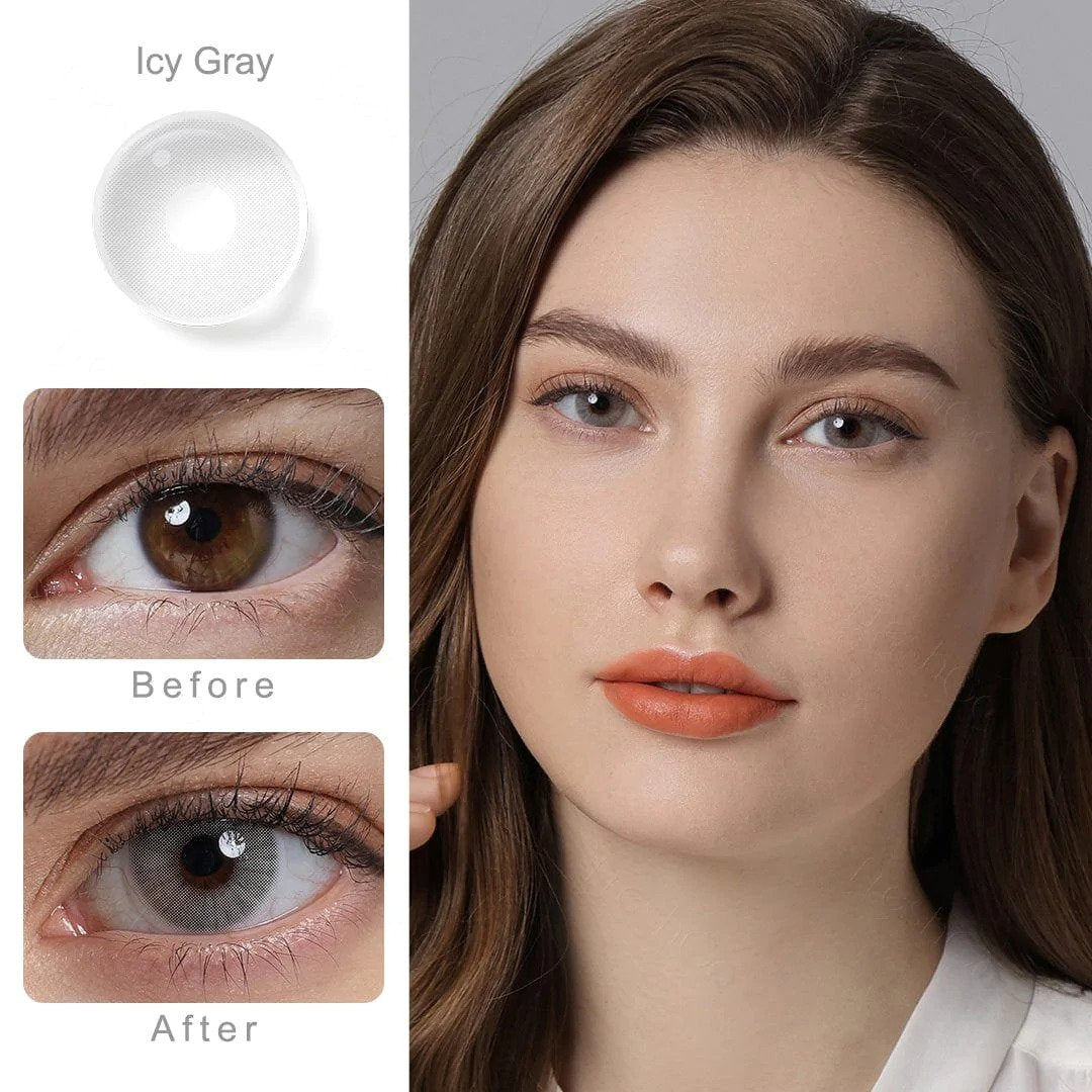 Hidrocor Icy Gray Colored Contacts