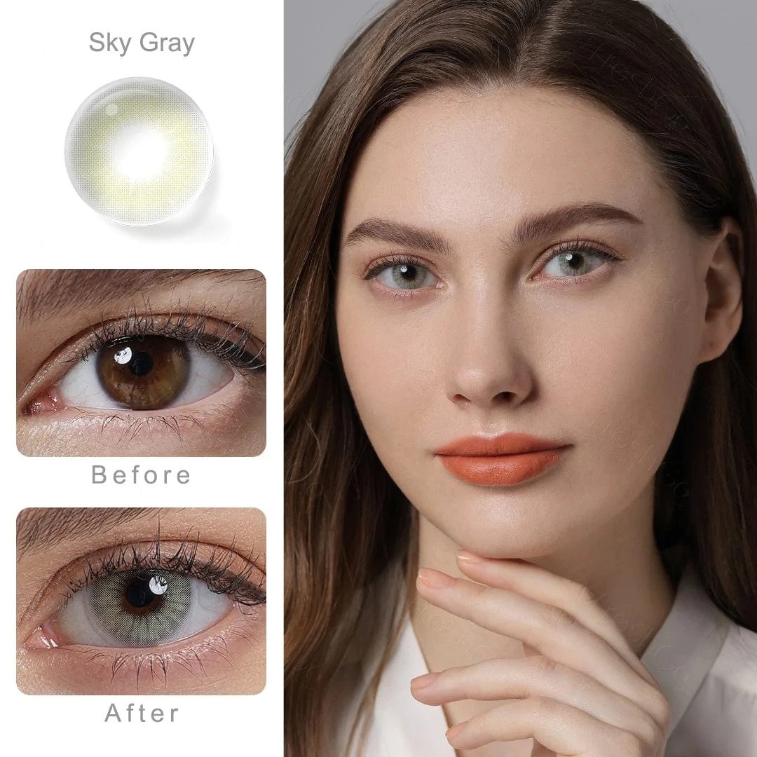 Hidrocor II - Sky Gray Colored Contacts