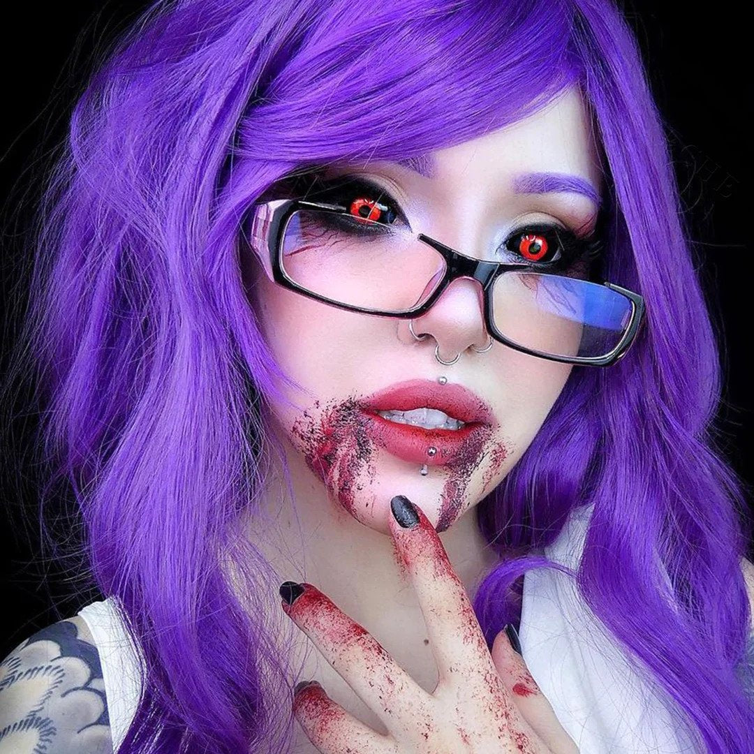 Tokyo Ghoul Black Red Full Eye 22mm Sclera