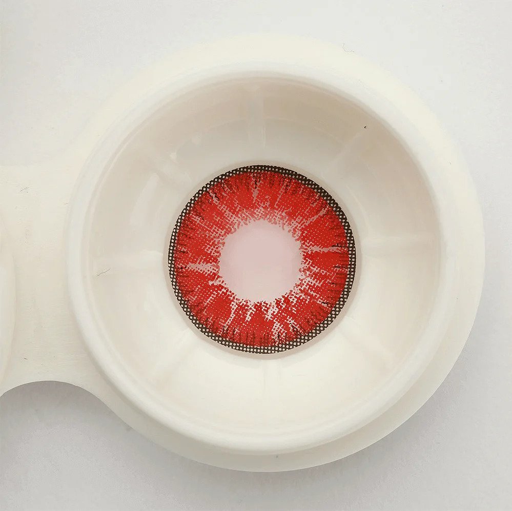 Nonno Deep Red Coloured Contacts