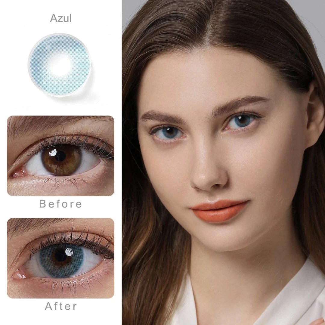 Hidrocor Azul Blue Colored Contacts