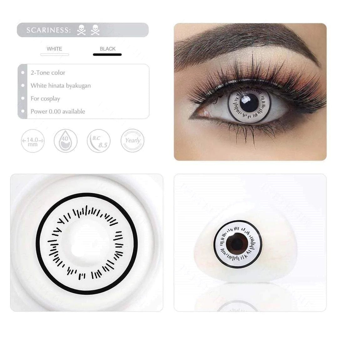 White Hinata Byakugan Cosplay Contacts