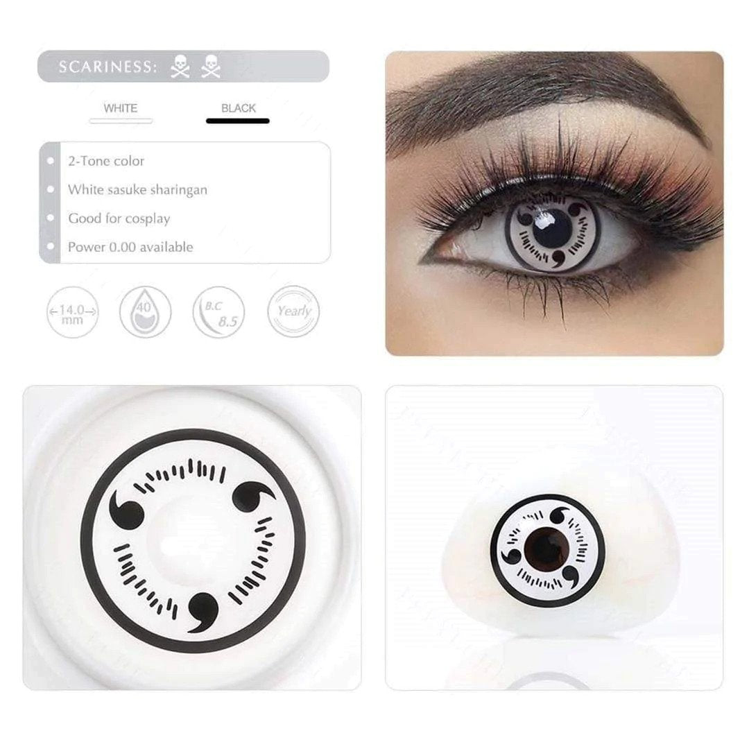 White Sasuke Sharingan Contacts