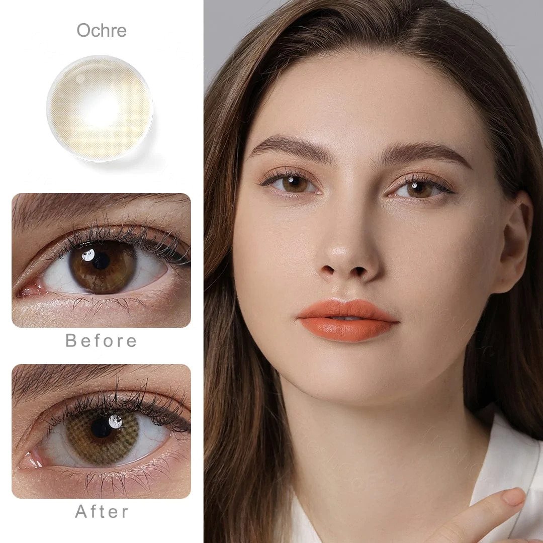 Hidrocor Ochre Brown Colored Contacts