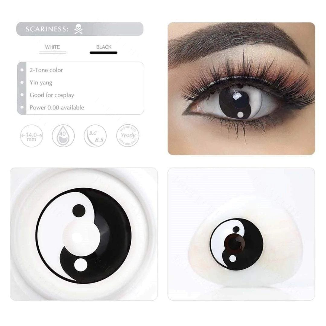 Yin Yang Halloween Contacts