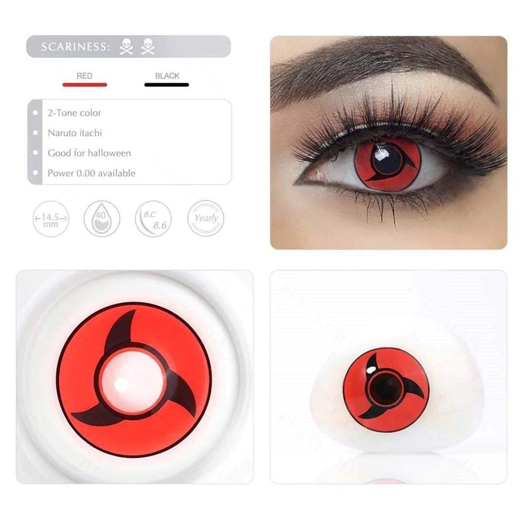 Naruto Itachi Sharingan Cosplay Contacts